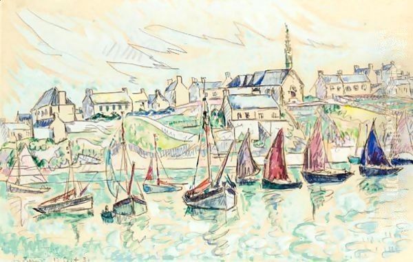 Audierne 2 Oil Painting by Paul Signac