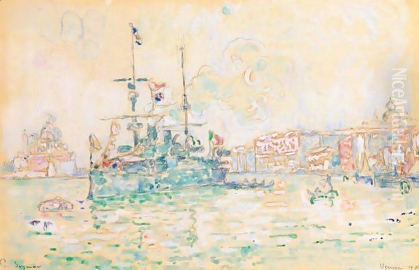 Venise 2 Oil Painting by Paul Signac