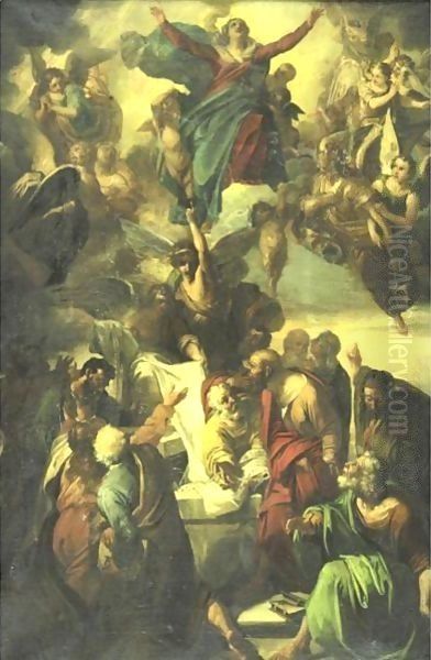 Assumption Of The Virgin Oil Painting by Italian School