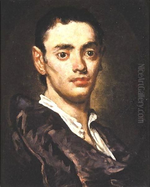 Portrait Of A Young Man Oil Painting by Vittore Ghislandi