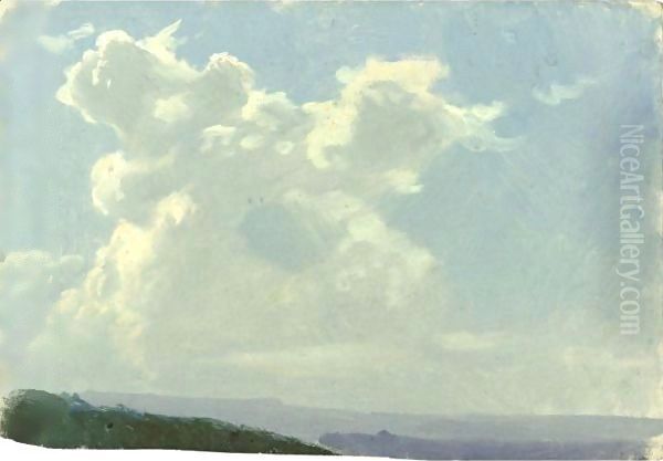 Cloud Study Oil Painting by Auguste Bonheur