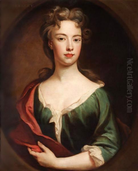 Portrait Of Margaret Fitzherbert Oil Painting by Sir Godfrey Kneller