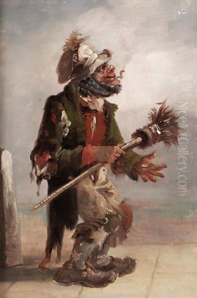 The Chimney Sweep Oil Painting by Erskine Nicol