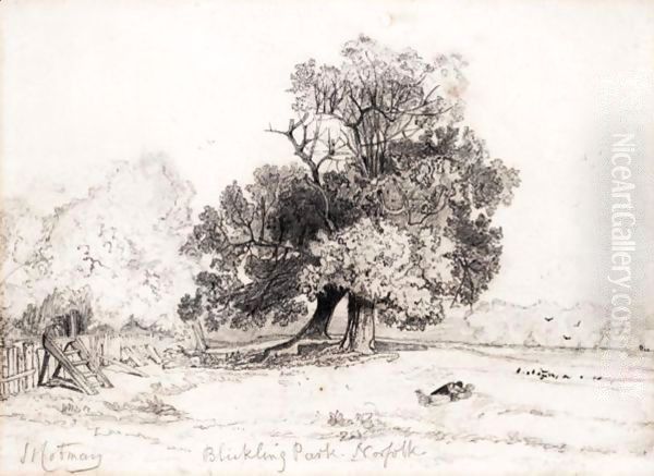 Blickling Park, Norfolk Oil Painting by John Sell Cotman