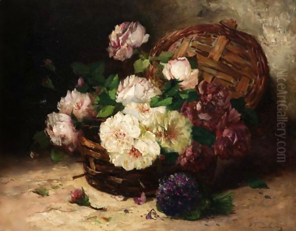 Still Life Of Flowers 3 by Eugene Henri Cauchois