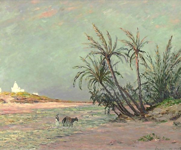 L'Oued D'Oueld-Djellal, Sahara Oil Painting by Maxime Maufra