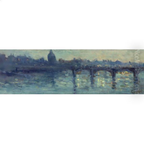 Paris, La Seine Oil Painting by Maximilien Luce