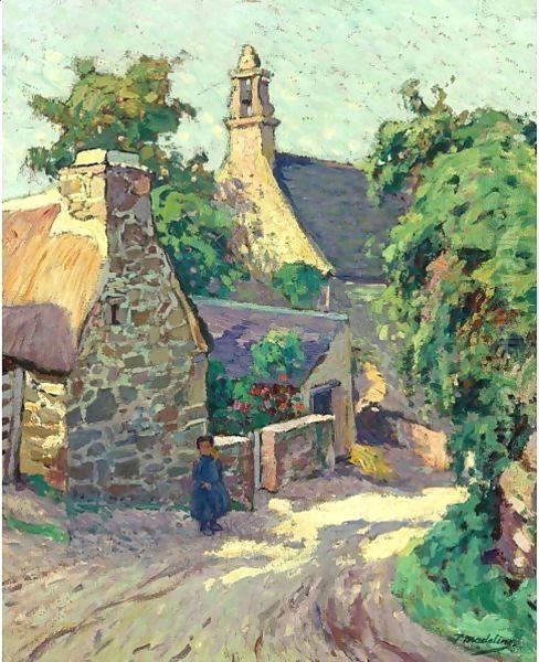 Cour De Ferme En Bretagne Oil Painting by Paul Madeline