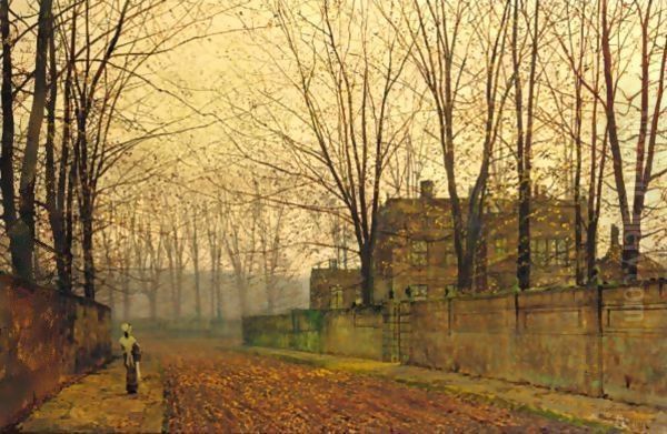 Late October At Ritson Oil Painting by John Atkinson Grimshaw