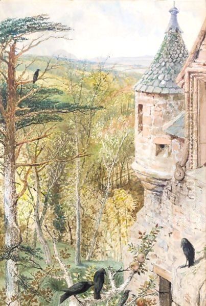 The Firth Of Clyde From Penkill Castle Oil Painting by William Bell Scott