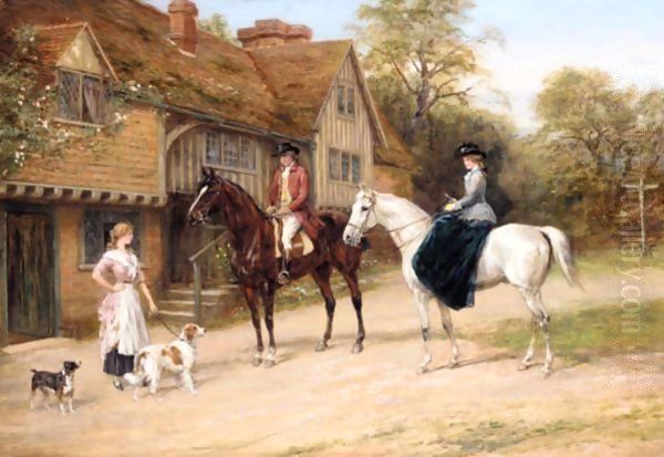 The Gamekeeper's Daughter Oil Painting by Heywood Hardy