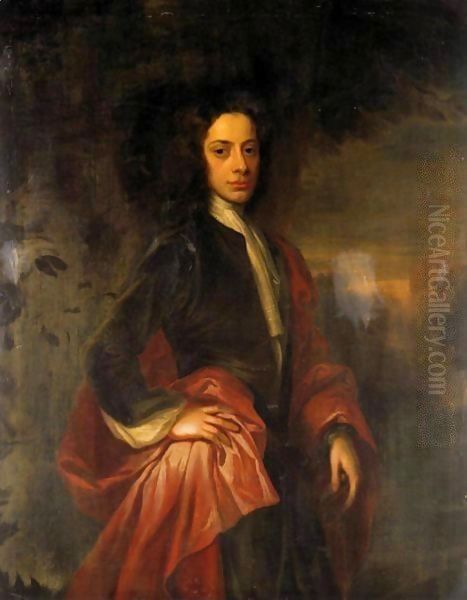 Portrait Of Charles, 9th Lord Elphinstone (1676-1738) 2 Oil Painting by William Aikman