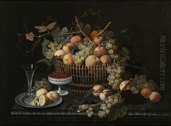 Still Life With Fruit 5 Oil Painting by Severin Roesen