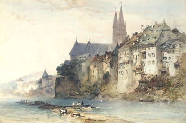 Basel, Switzerland Oil Painting by William Callow