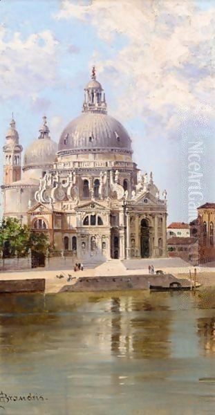 Santa Maria Della Salute, Venice Oil Painting by Antonietta Brandeis