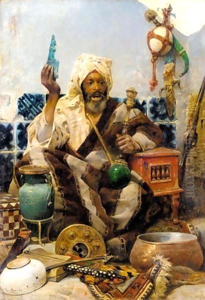 Marchand Oriental Oil Painting by Charles Bargue