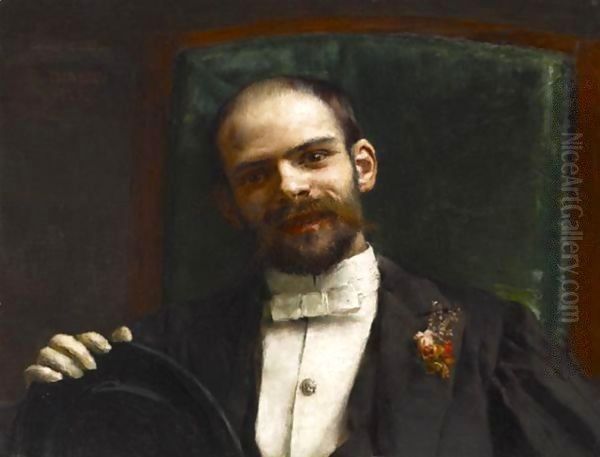 Portrait Of Achille Gumery Oil Painting by Alphonse Etienne Dinet