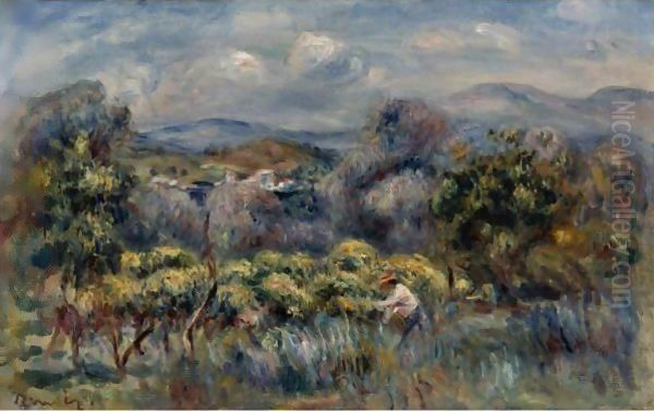 Les Orangers Oil Painting by Pierre Auguste Renoir