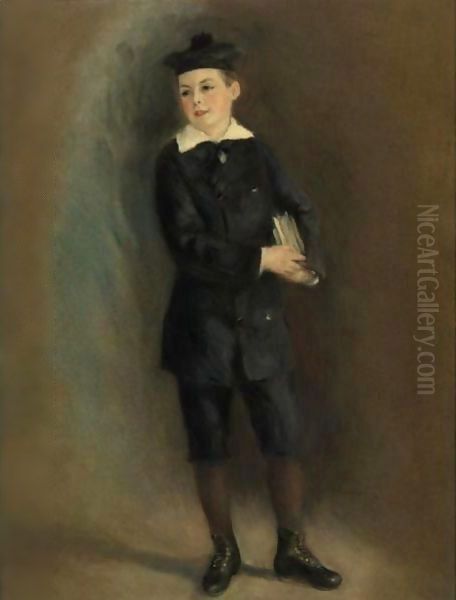 Le Petit Collegien Oil Painting by Pierre Auguste Renoir