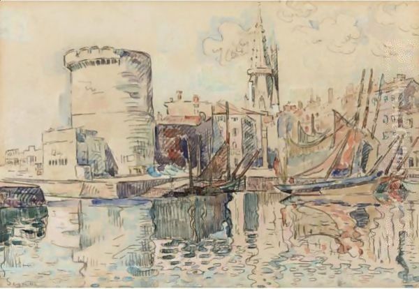 La Rochelle 9 Oil Painting by Paul Signac