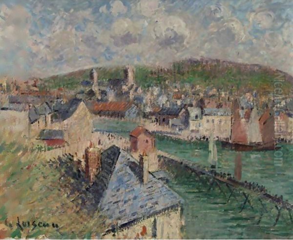 L'Avant-Port De Fecamp Oil Painting by Gustave Loiseau