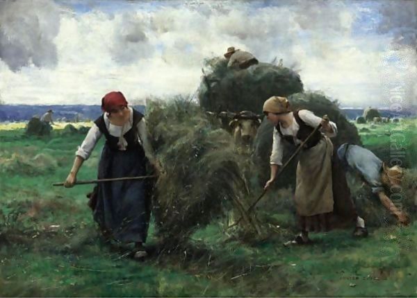 The Hay Harvesters Oil Painting by Julien Dupre