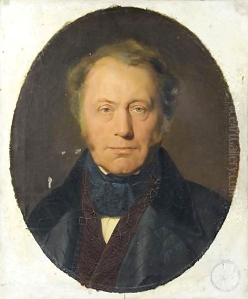 Portrait Du Comte James-Alexandre De Pourtales-Gorgier Oil Painting by Hippolyte (Paul) Delaroche