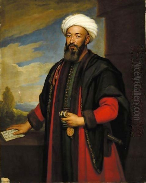 Portrait Of Salieh Aga Oil Painting by Sir Godfrey Kneller