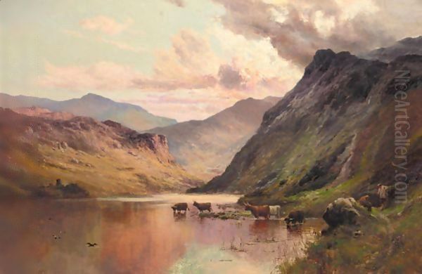 At The Foot Of Kirkstone Pass Oil Painting by Alfred de Breanski