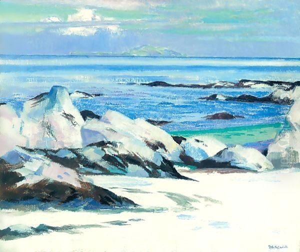 Iona 4 Oil Painting by Francis Campbell Boileau Cadell