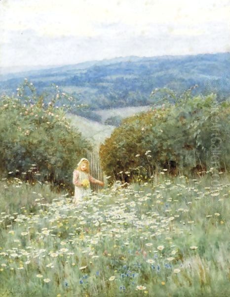 When The Grass Is Full Of Flowers Oil Painting by Helen Mary Elizabeth Allingham