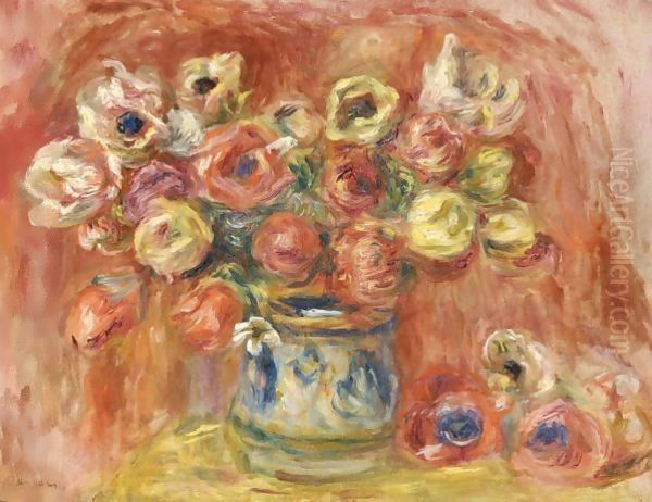 Bouquet De Fleurs Oil Painting by Pierre Auguste Renoir