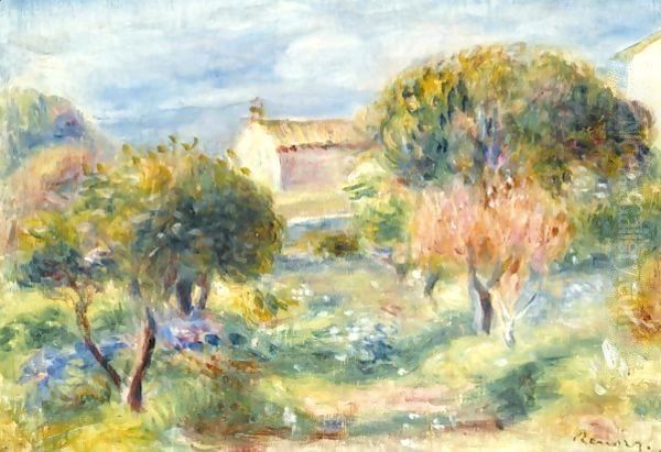 Allee Du Jardin Des Collettes Oil Painting by Pierre Auguste Renoir