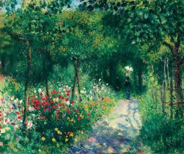 Femmes Dans Un Jardin Oil Painting by Pierre Auguste Renoir