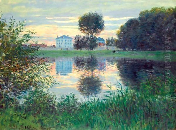 L'Arbre En Boule, Argenteuil Oil Painting by Claude Oscar Monet