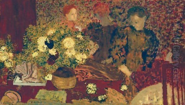 Le Pot De Gres Oil Painting by Jean-Edouard Vuillard