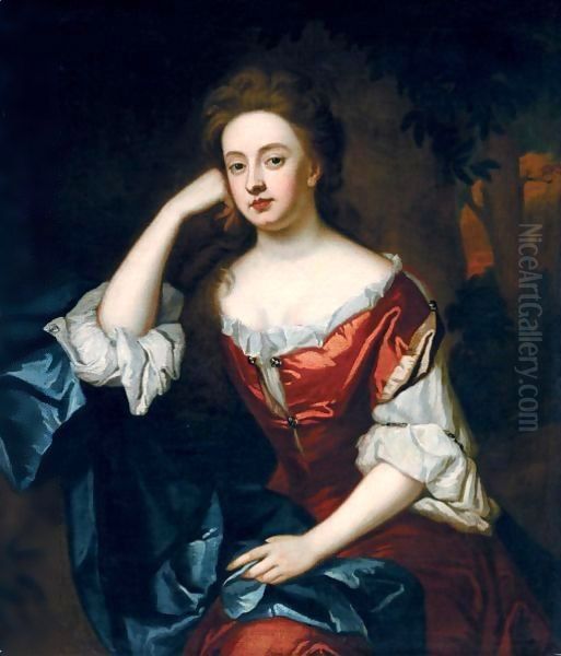 Portrait Of Frances Jennings, Duchess Of Tyrconnel Oil Painting by Sir Godfrey Kneller