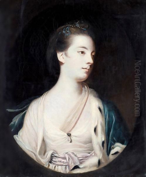 Portrait Of Margaret Scott, Later Lady Montgomery Oil Painting by Sir Joshua Reynolds