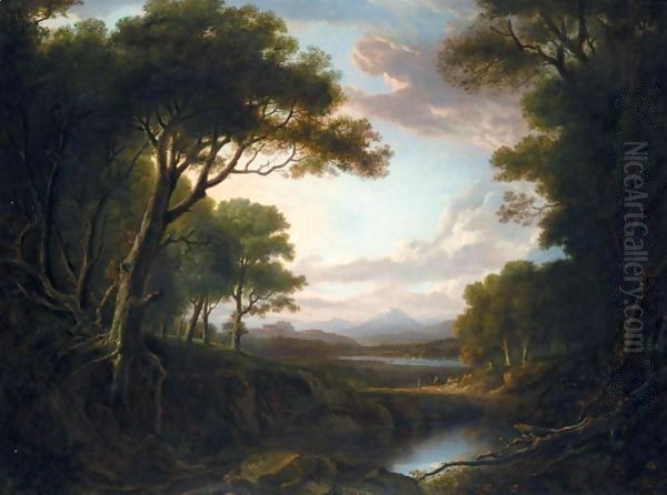 View Of Stirling Castle From Dunmore Park Oil Painting by Alexander Nasmyth