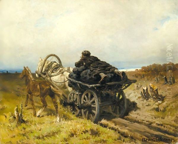 The Journey Home Oil Painting by Pyotr Fyodorovich Sokolov