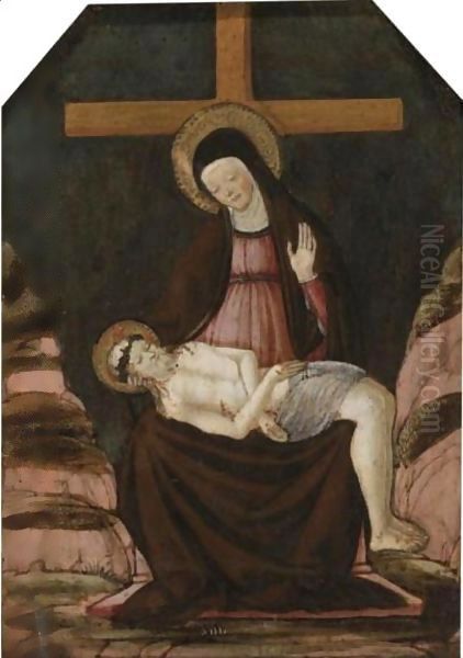 Pieta Oil Painting by Francesco Botticini