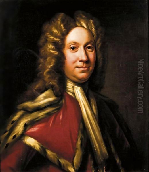 Portrait Of The Rt Hon Charles, 9th Lord Elphinstone Oil Painting by William Aikman