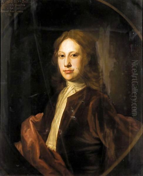 Portrait Of Archibald, 3rd Son Of Charles, 9th Lord Elphinstone (D.1741) Oil Painting by William Aikman