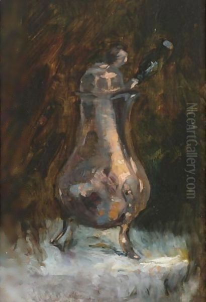 Cafetiere Oil Painting by Henri De Toulouse-Lautrec