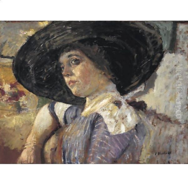 La Femme Au Chapeau Oil Painting by Jean-Edouard Vuillard