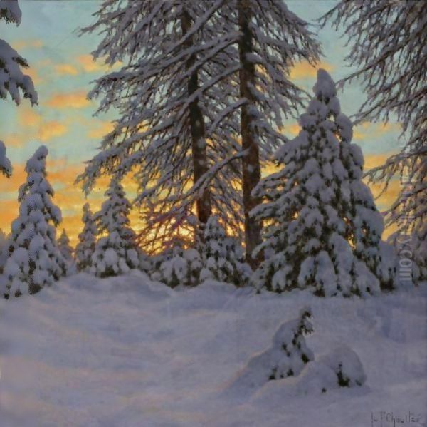 Landscape Oil Painting by Ivan Fedorovich Choultse