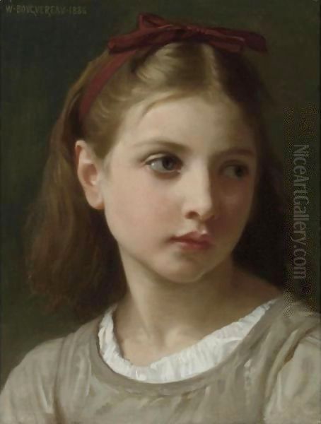 Une Petite Fille Oil Painting by William-Adolphe Bouguereau