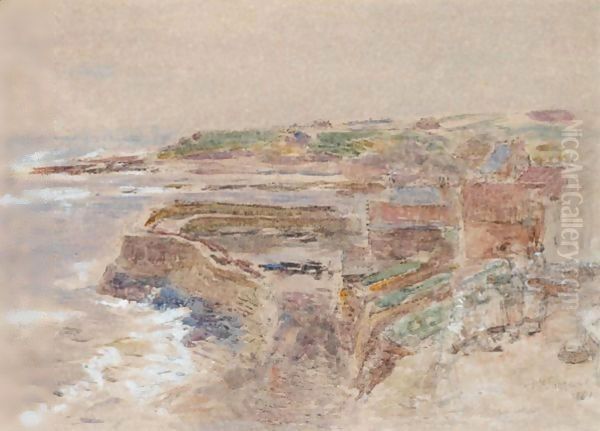 The Harbour At Crail Oil Painting by William McTaggart