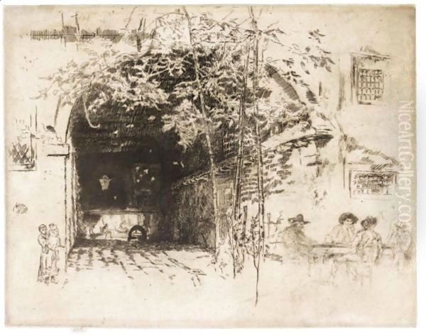 The Traghetto Oil Painting by James Abbott McNeill Whistler