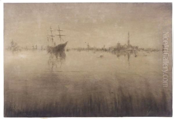 Nocturne Oil Painting by James Abbott McNeill Whistler